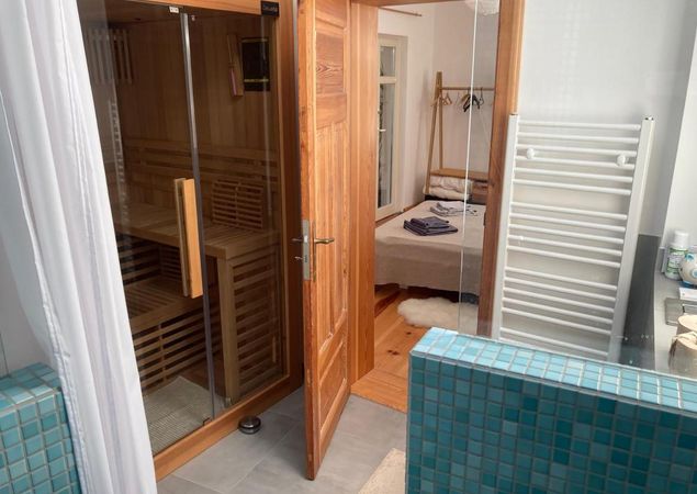 Haus Friedolin - Bad-Sauna EG rechts, Foto: Stefan Klotzbach, Lizenz: Stefan Klotzbach Haus Friedolin - Bad-Sauna EG rechts, Foto: Stefan Klotzbach, Lizenz: Stefan Klotzbach