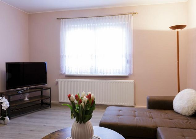 Wohnzimmer in der Ferienwohung Günther, Foto: Nicole Krüger, Lizenz: Kerstin Günther
