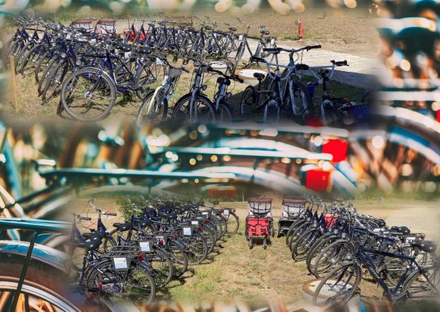Fahrräder, Foto: André Ahlrep, Lizenz: Fahrradverleih Stechlin