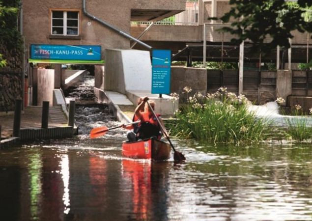 Fisch-Kanu-Pass in Fürstenberg/Havel, Foto: Stadt Fürstenberg/Havel Fisch-Kanu-Pass in Fürstenberg/Havel, Foto: Stadt Fürstenberg/Havel
