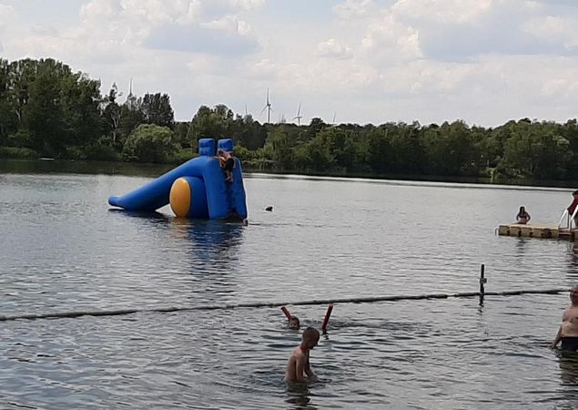 Wasserrutsche im Waldbad Zehdenick, Foto: Olaf Möser