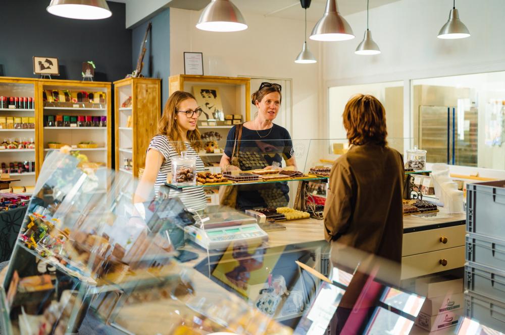 Himmelpforter Chocolaterie, Foto: Tiemann, Lizenz: TV Mecklenburg Vorpommern e.V. Himmelpforter Chocolaterie, Foto: Tiemann, Lizenz: TV Mecklenburg Vorpommern e.V.