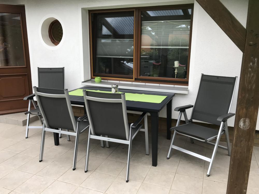 Ferienhaus Im Grünen - Terrasse am Ferienhaus, Foto: Diana Harm, Lizenz: Diana Harm Ferienhaus Im Grünen - Terrasse am Ferienhaus, Foto: Diana Harm, Lizenz: Diana Harm
