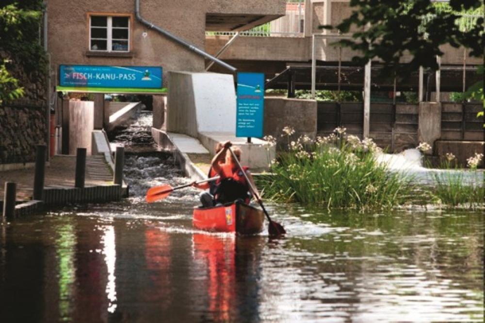 Fisch-Kanu-Pass in Fürstenberg/Havel, Foto: Stadt Fürstenberg/Havel Fisch-Kanu-Pass in Fürstenberg/Havel, Foto: Stadt Fürstenberg/Havel
