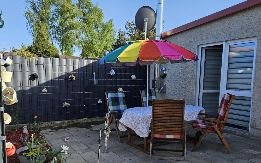 Terrasse Bungalow Familie Schlegel, Foto: Carolin Schlegel, Lizenz: Carolin Schlegel Terrasse Bungalow Familie Schlegel, Foto: Carolin Schlegel, Lizenz: Carolin Schlegel